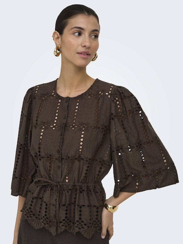 Jdyjojo 3/4 Anglaise Shirt Wvn - Bruin