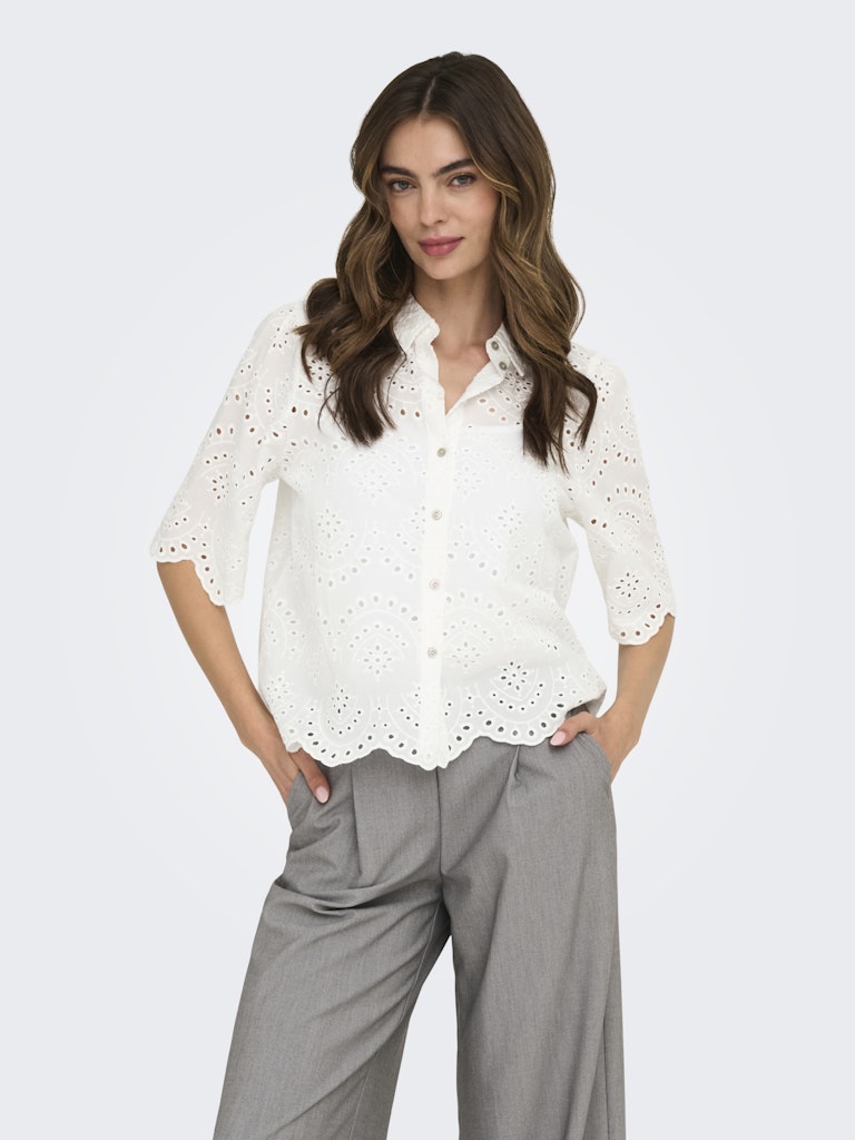 Onlvalais S/s Shirt Wvn Noos - Off-white