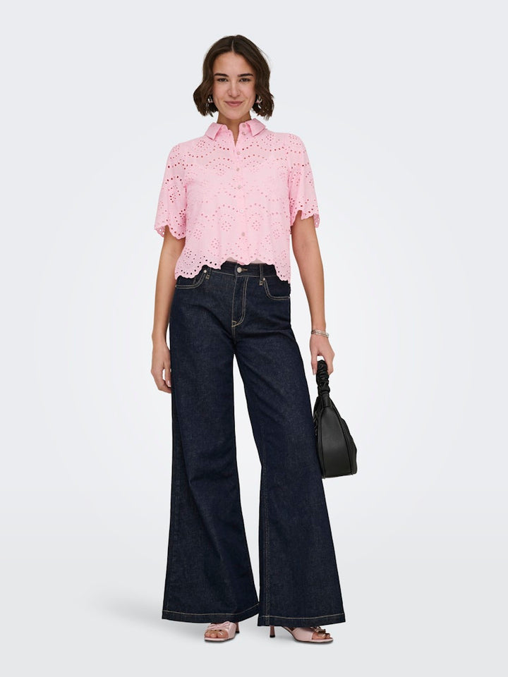 Onlvalais S/s Shirt Wvn Noos - Roze