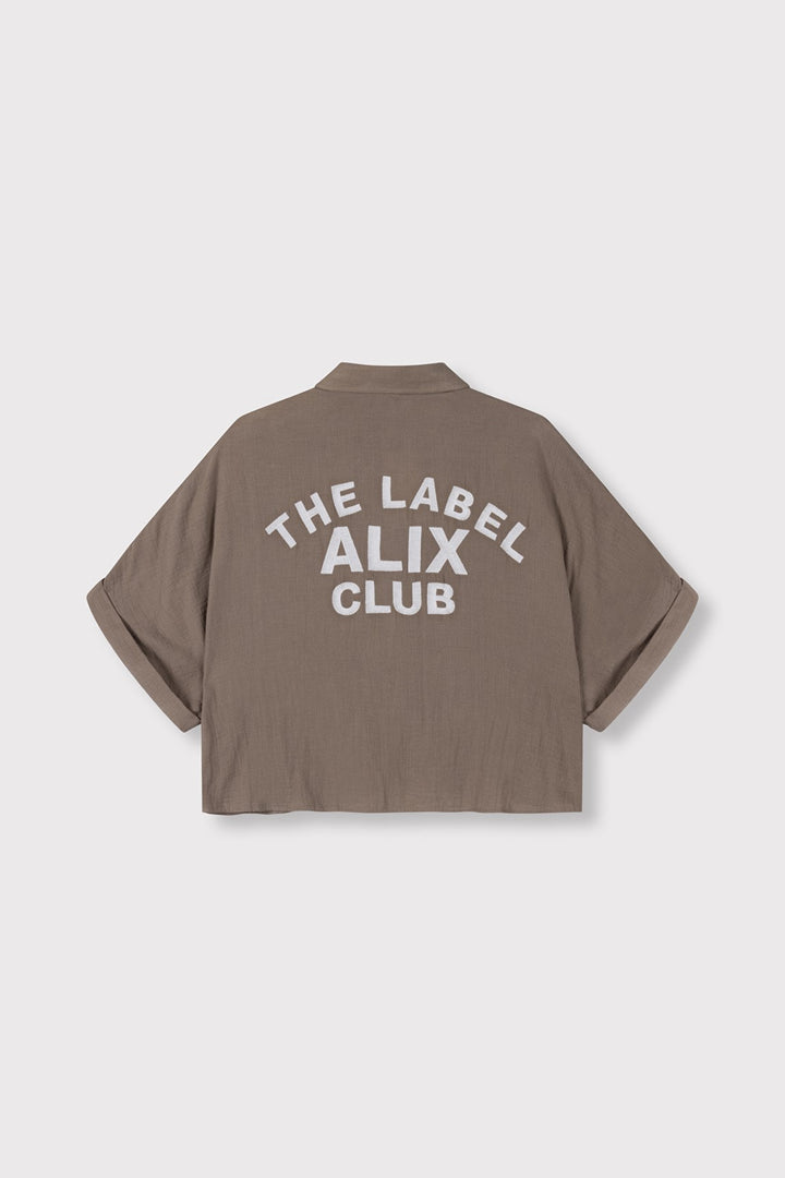 Overzised Crincle Blouse - Taupe