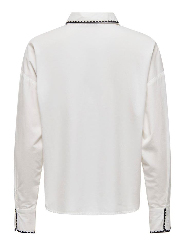 Jdylorenzo L/s Emb. Shirt Wvn - Off-white