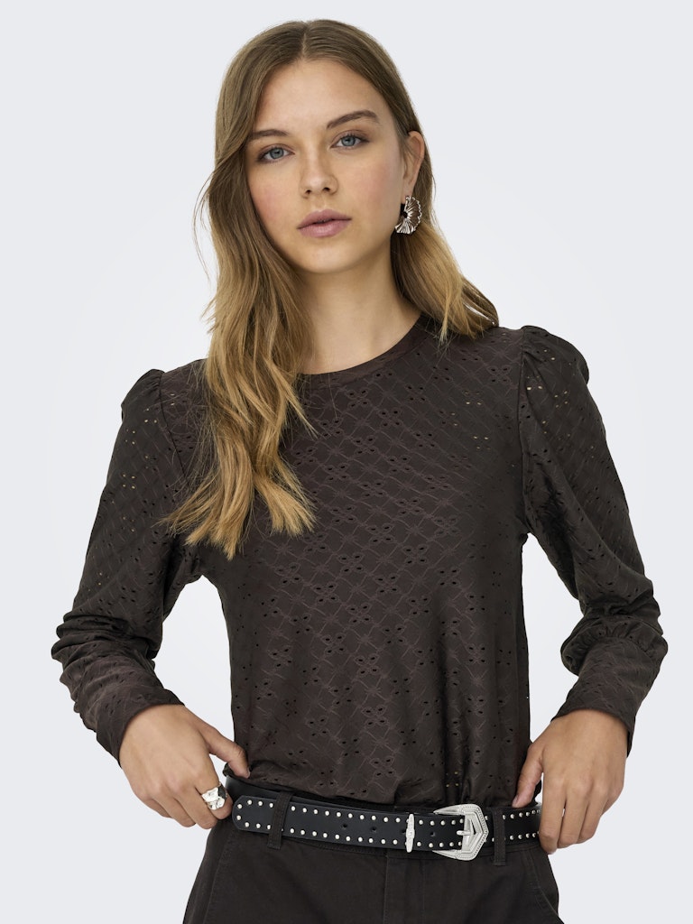 Jdycathinka L/s Bellsleeve Top Jrs Noos - Bruin