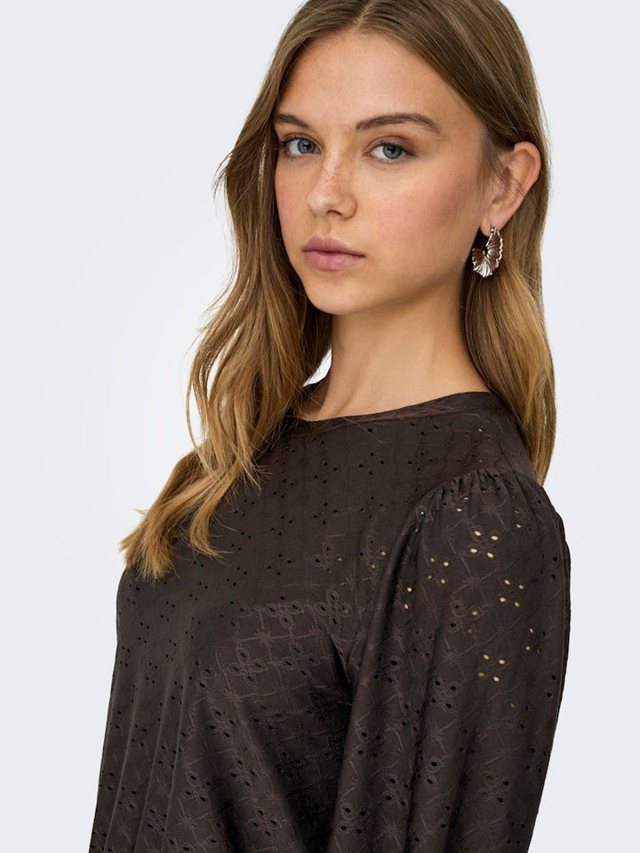 Jdycathinka L/s Bellsleeve Top Jrs Noos - Bruin