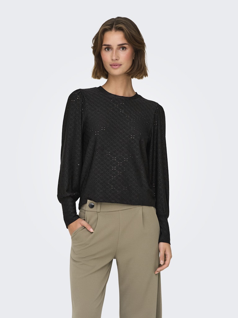 Jdycathinka L/s Bellsleeve Top Jrs Noos - Zwart