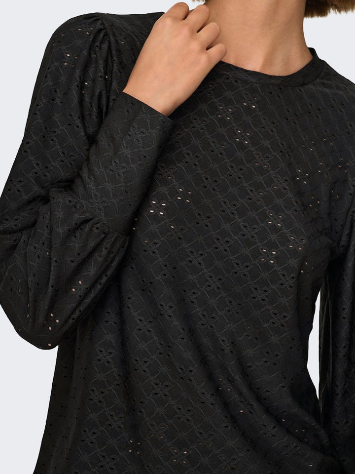 Jdycathinka L/s Bellsleeve Top Jrs Noos - Zwart