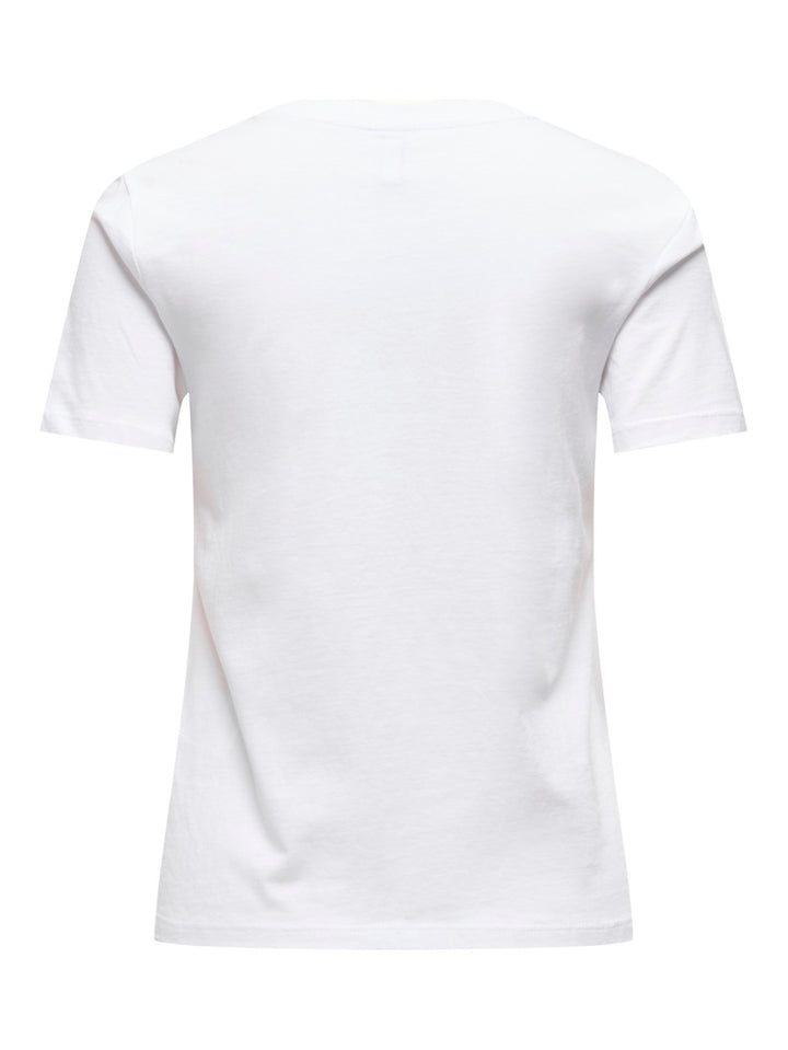 Onlariya Life Reg S/s Love Top Box - Off-white