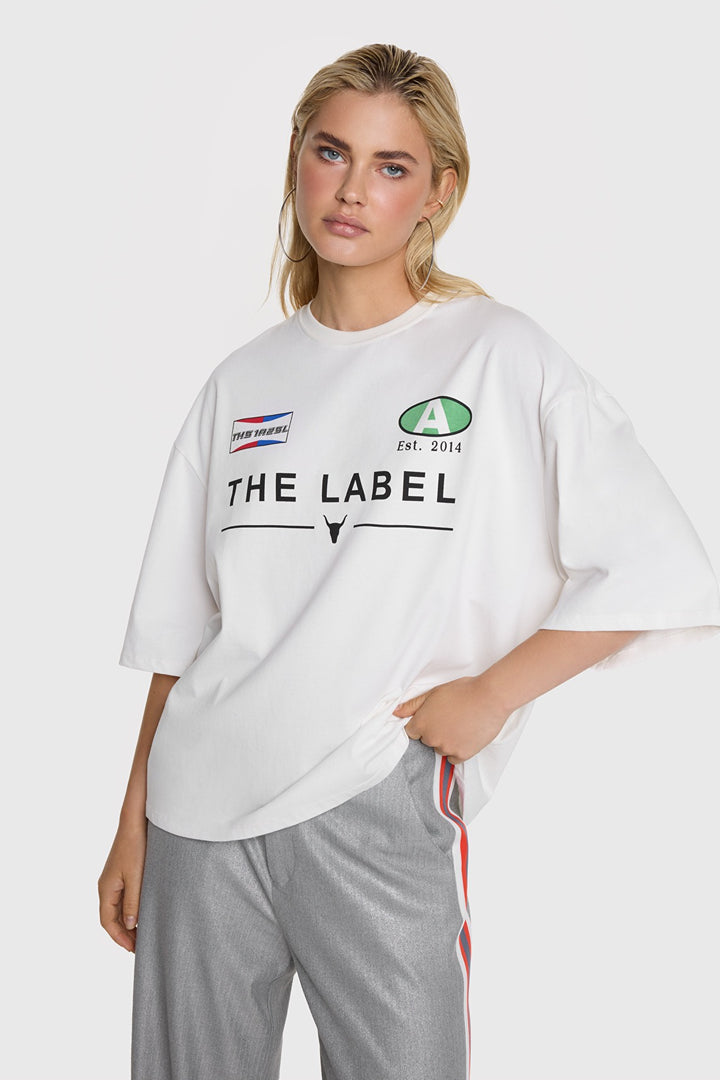 Racer T-shirt - Off-white