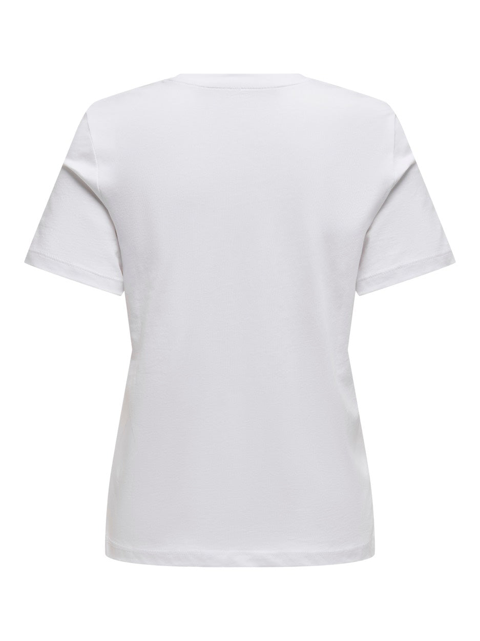Onlhenny Life Reg S/s Top Box Jrs - Off-white