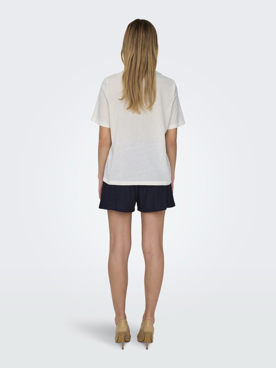 Onlblinis Life S/s Fruit Top Box Jrs - Off-white