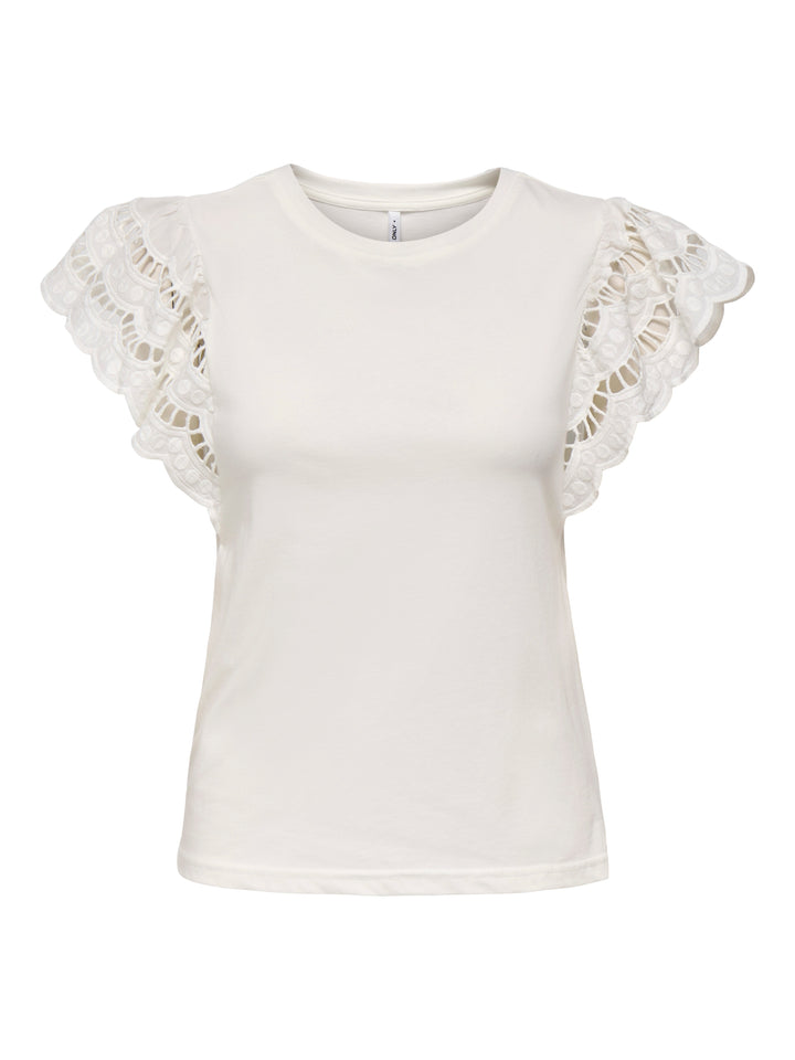 Vmgina Mette Ss Top Box Jrs - Off-white
