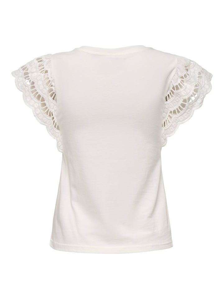 Vmgina Mette Ss Top Box Jrs - Off-white