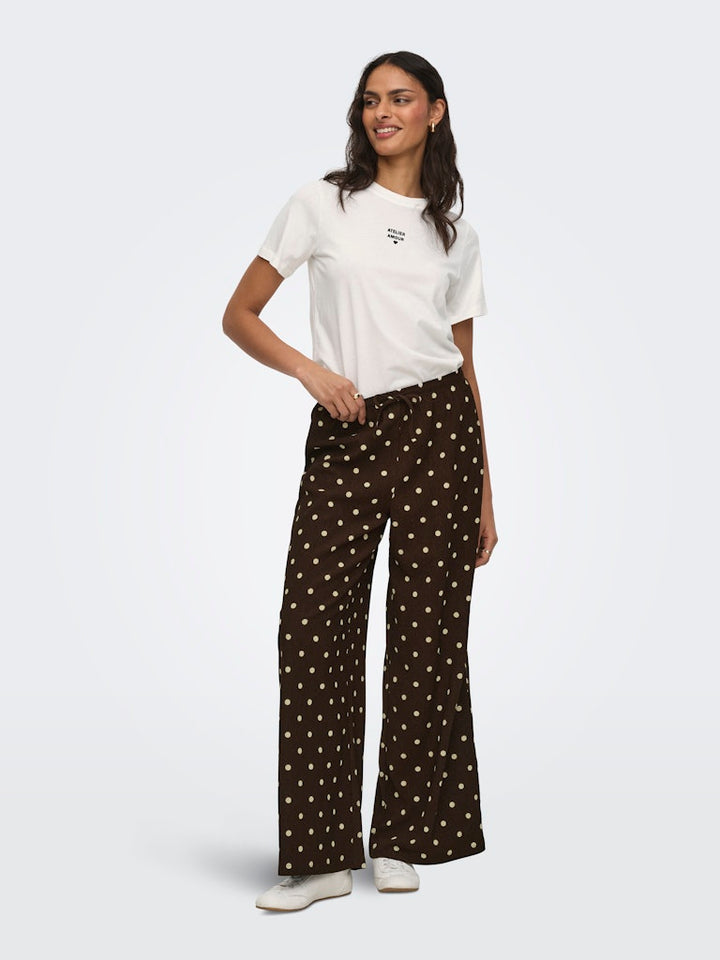 Jdymay Pisa S/s Print Top Jrs - Off-white