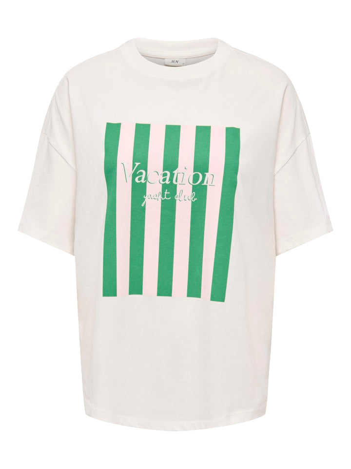Jdycarla S/s Oversize T-shirt Jrs - Off-white
