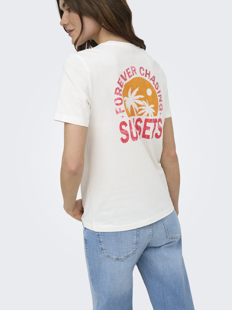 Onlfine S/s Reg Tee Cs Jrs - Off-white