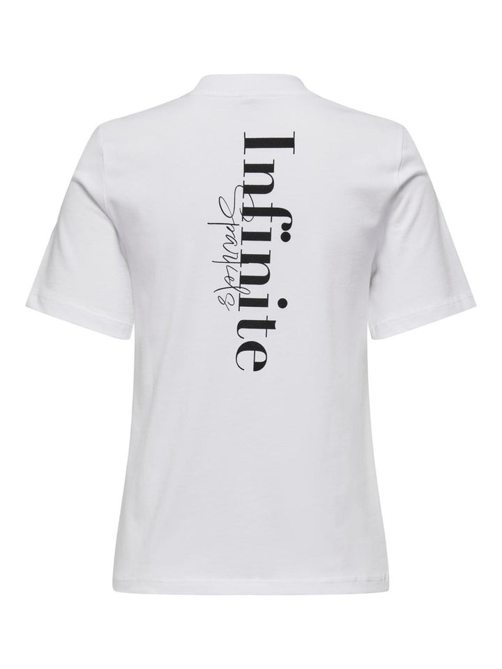 Onlbella Life S/s Simple Top Box Jr - Off-white