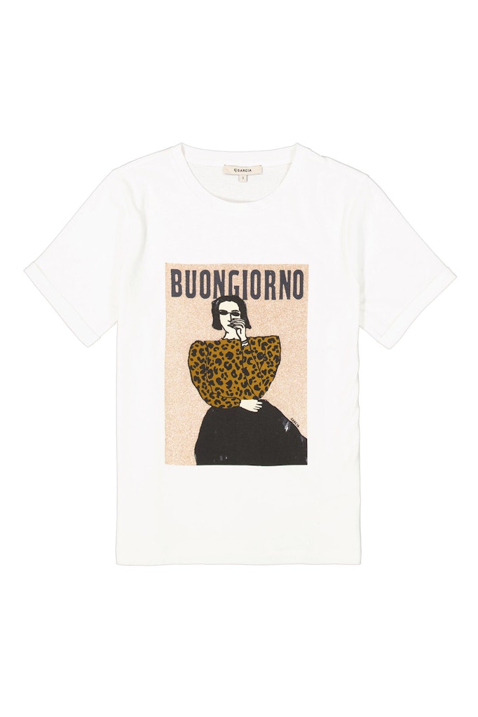 T-shirt Km - Ecru