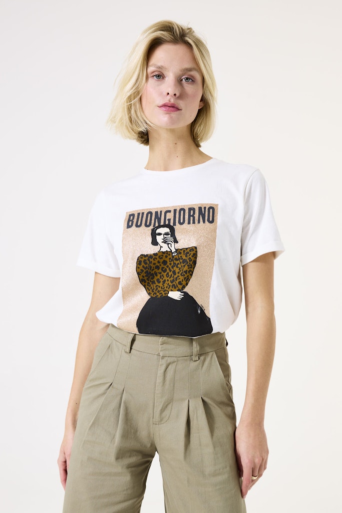 T-shirt Km - Ecru