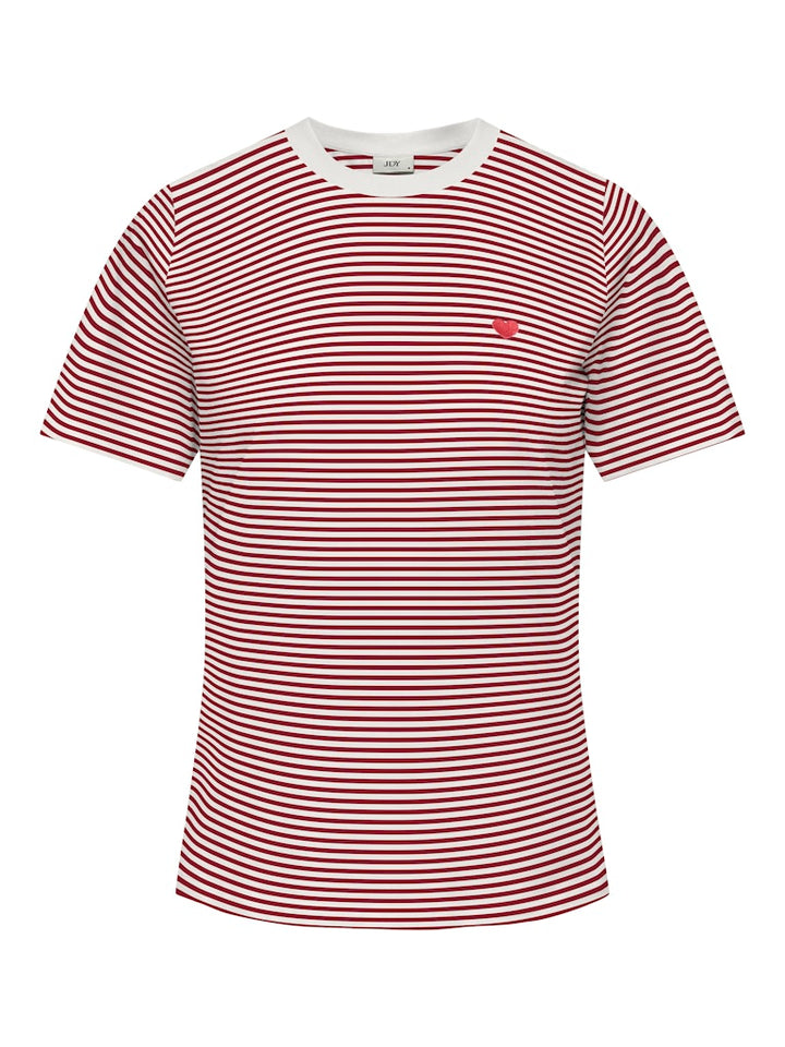 Jdypisa S/s Print Top Jrs Noos - Ecru Dessin