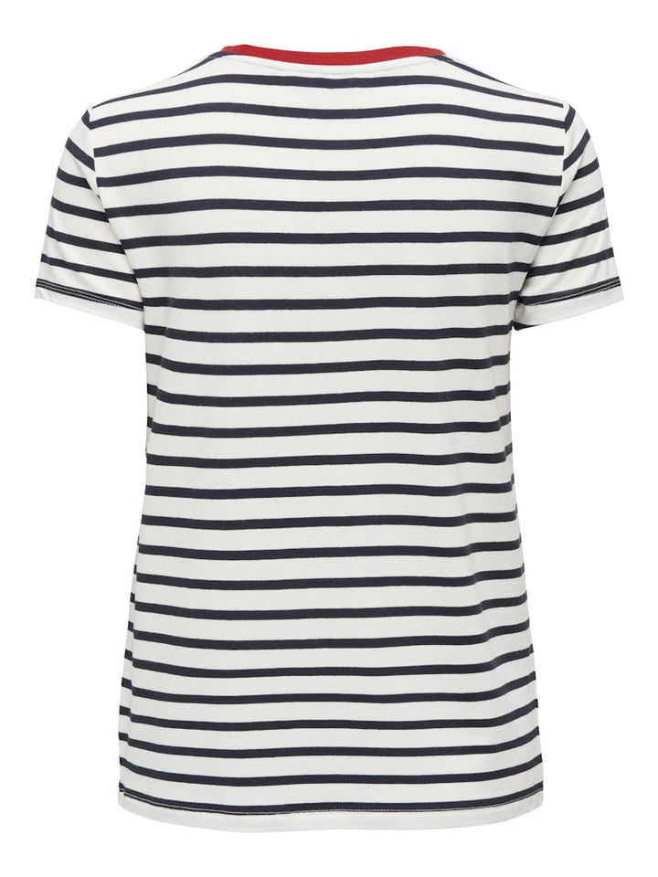 Onlheart Life S/s Tee Jrs Noos - Wit Dessin