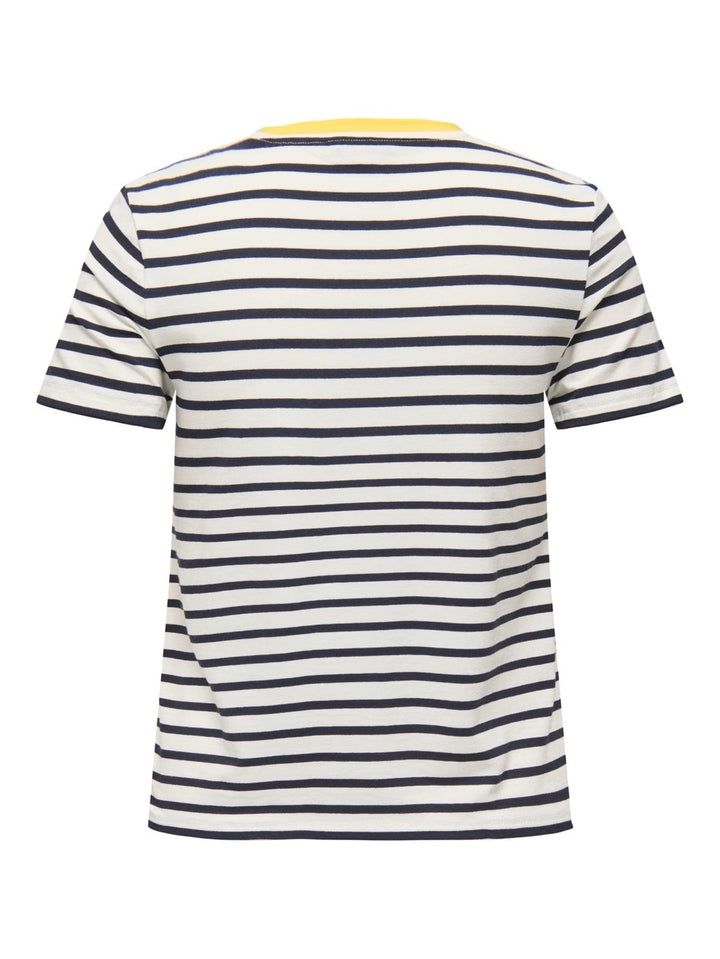 Onlheart Life S/s Tee Jrs Noos - Wit Dessin
