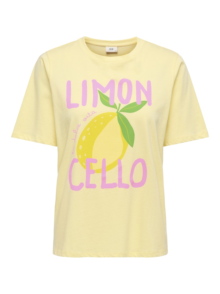 Jdytinne S/s Summer Print T-shirt Jrs - Geel