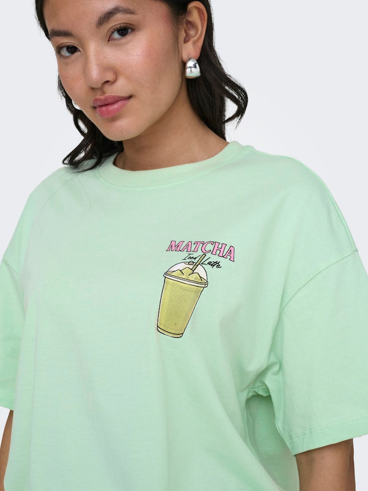 Onlrita S/s Printed Tee Cs Jrs - Mint