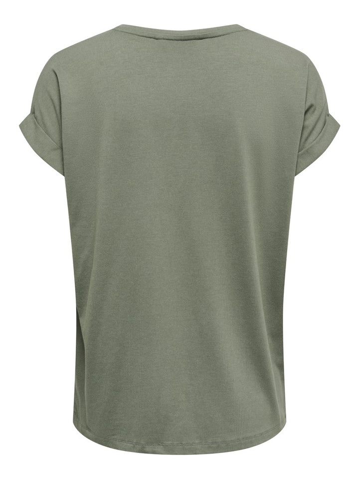 Onlmoster S/s O-neck Top Noos Jrs - Olijf