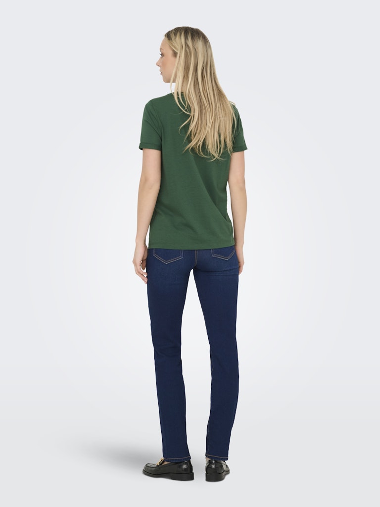Onlkita Life S/s Top Noos - Donkergroen