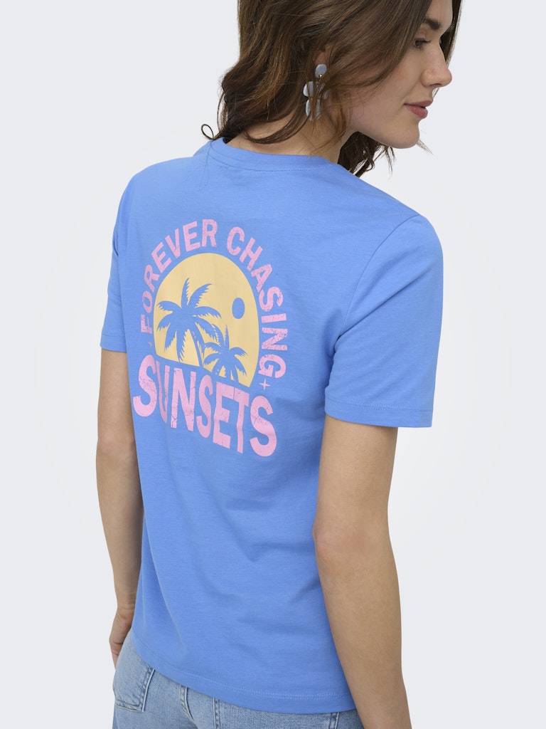 Onlfine S/s Reg Tee Cs Jrs - Lichtblauw