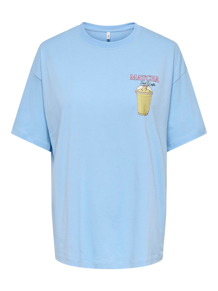 Onlrita S/s Printed Tee Cs Jrs - Lichtblauw