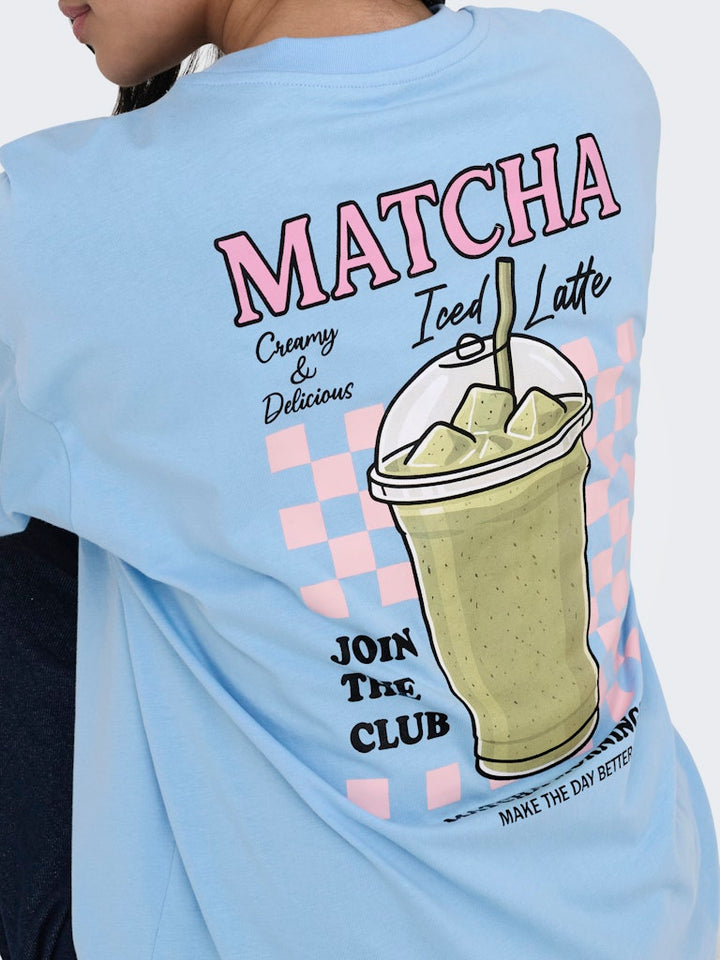 Onlrita S/s Printed Tee Cs Jrs - Lichtblauw