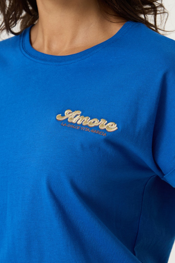 T-shirt S/s - Kobalt