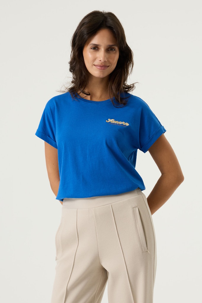 T-shirt S/s - Kobalt