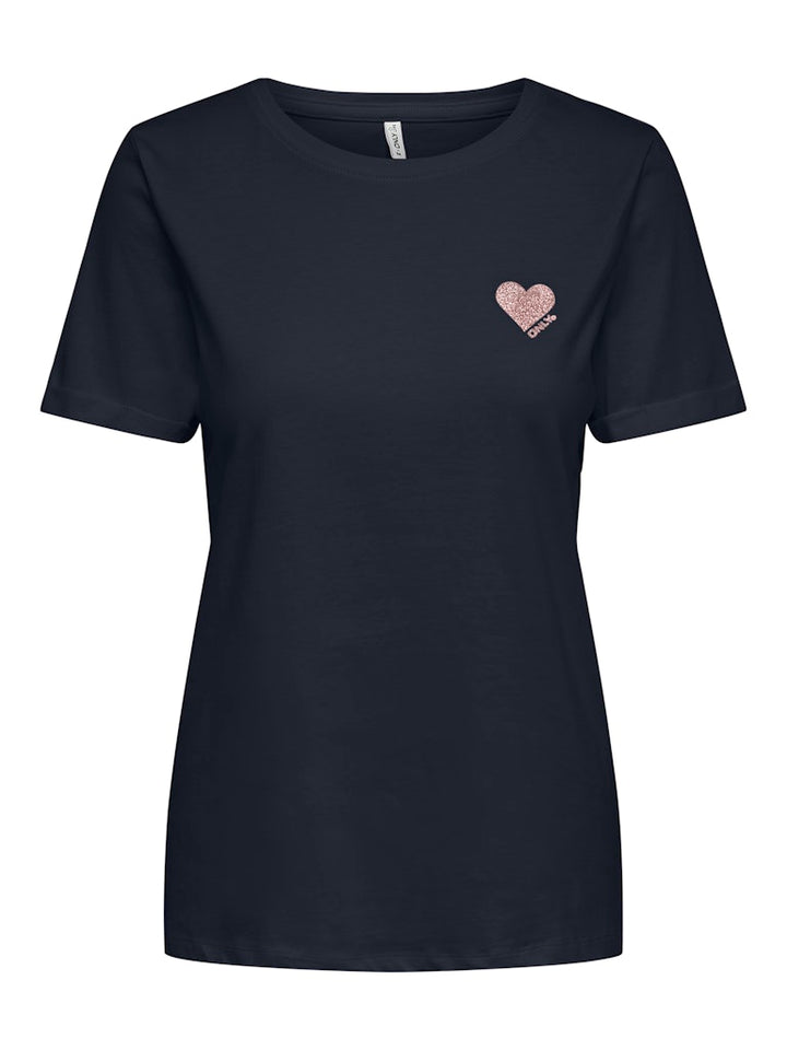 Onlkita Life S/s Top Noos - Navy