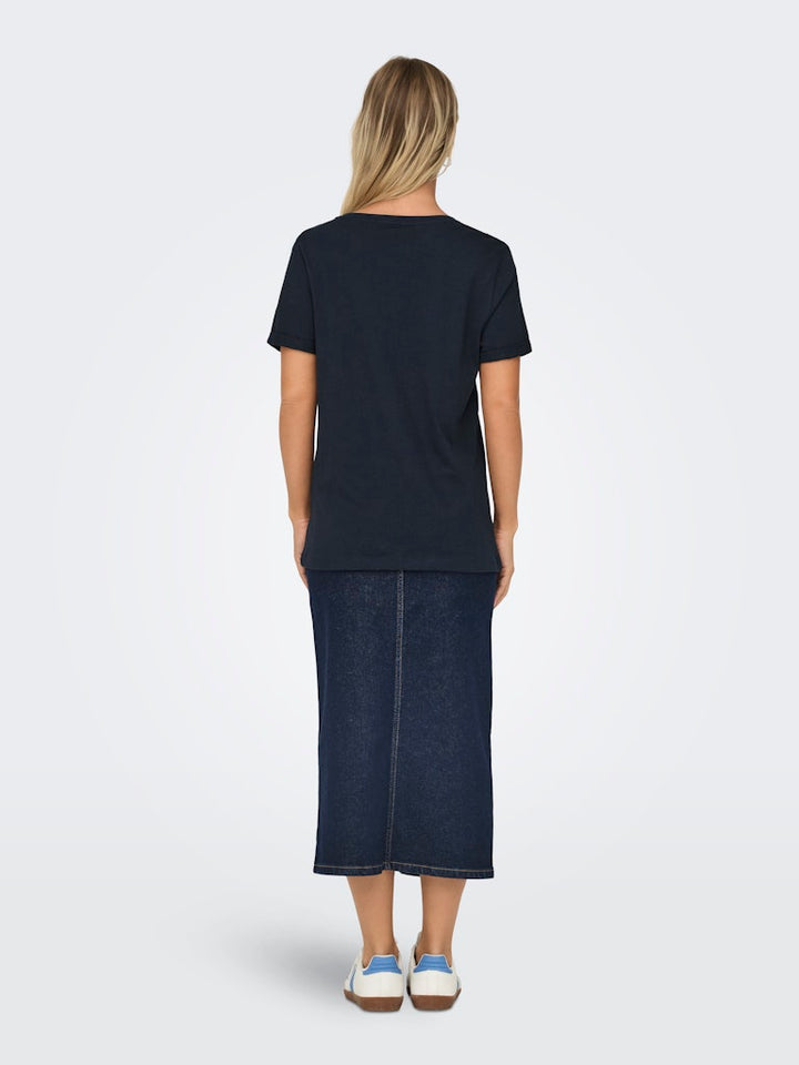 Onlkita Life S/s Top Noos - Navy