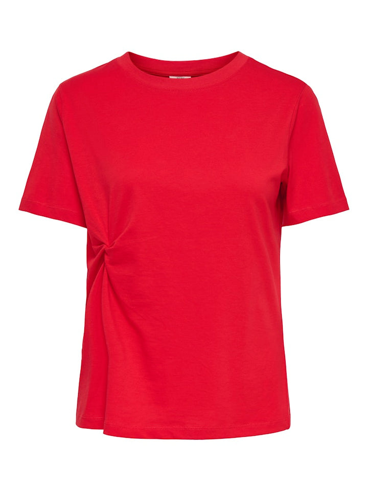 Jdygaisa S/s Knot Top Jrs - Rood