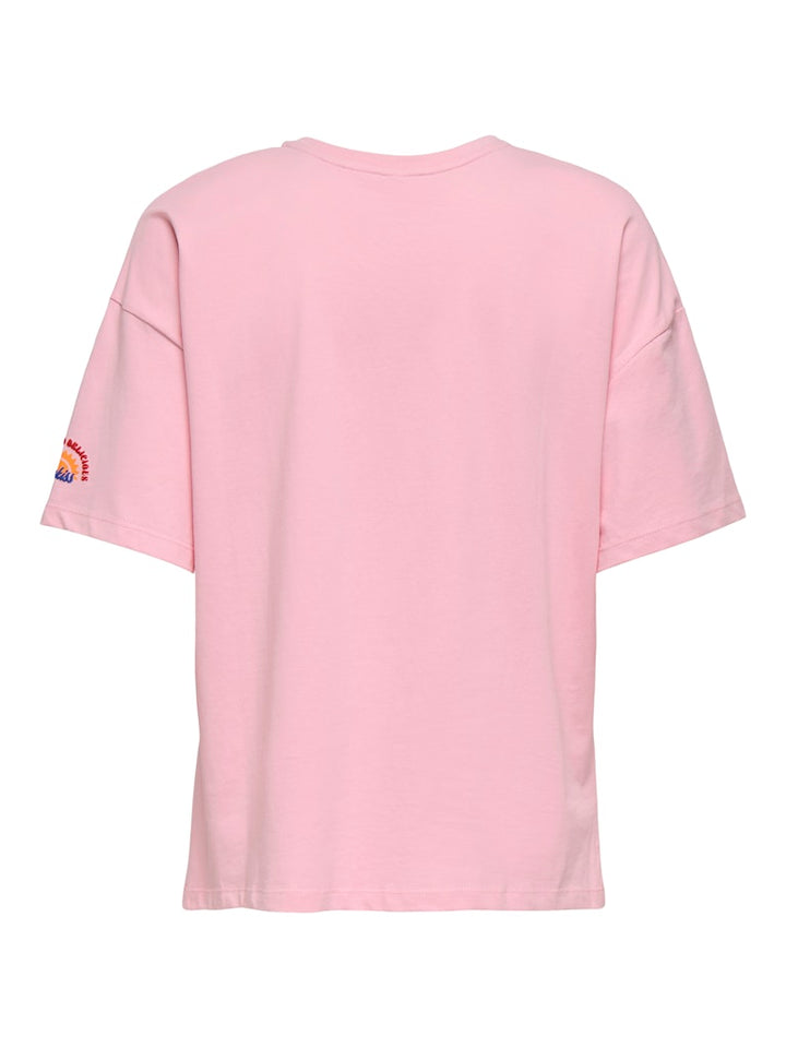 Onlbolette Life S/s Top Box Cc Jrs - Roze