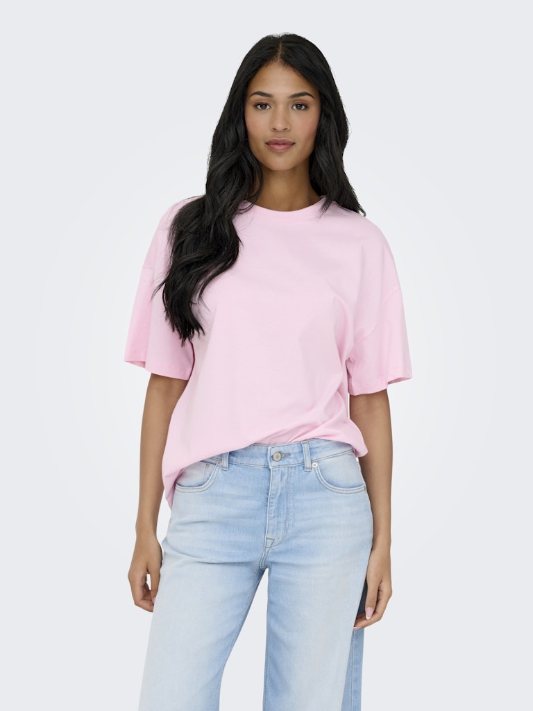 Jdycarla S/s Oversize T-shirt Jrs - Roze