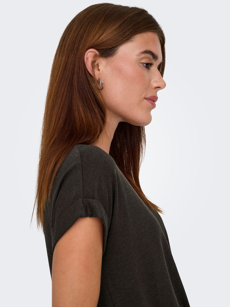 Onlmoster S/s O-neck Top Noos Jrs - Bruin