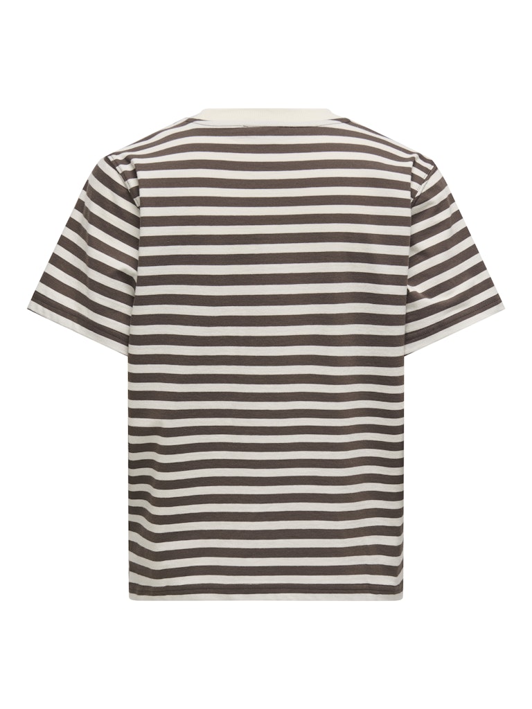 Onllivina Life S/s Stripe Tee Jrs Noos - Bruin Dessin