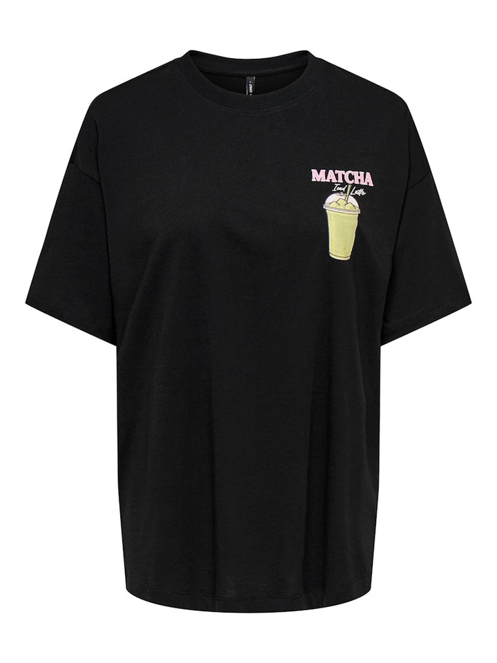 Onlrita S/s Printed Tee Cs Jrs - Zwart