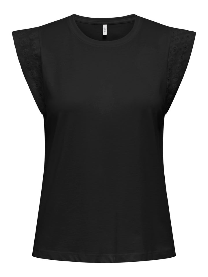 Onlhenriette Life S/l Mix Top Jrs - Zwart