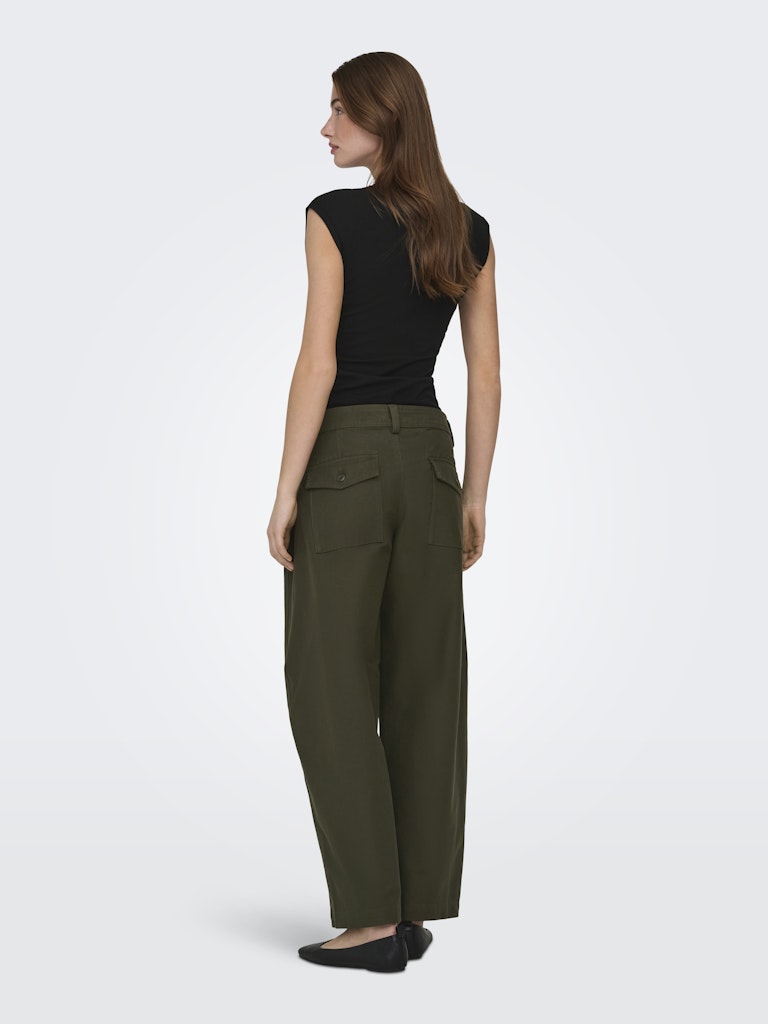 Onlmira Capsl Ruching Top Jrs Noos - Zwart