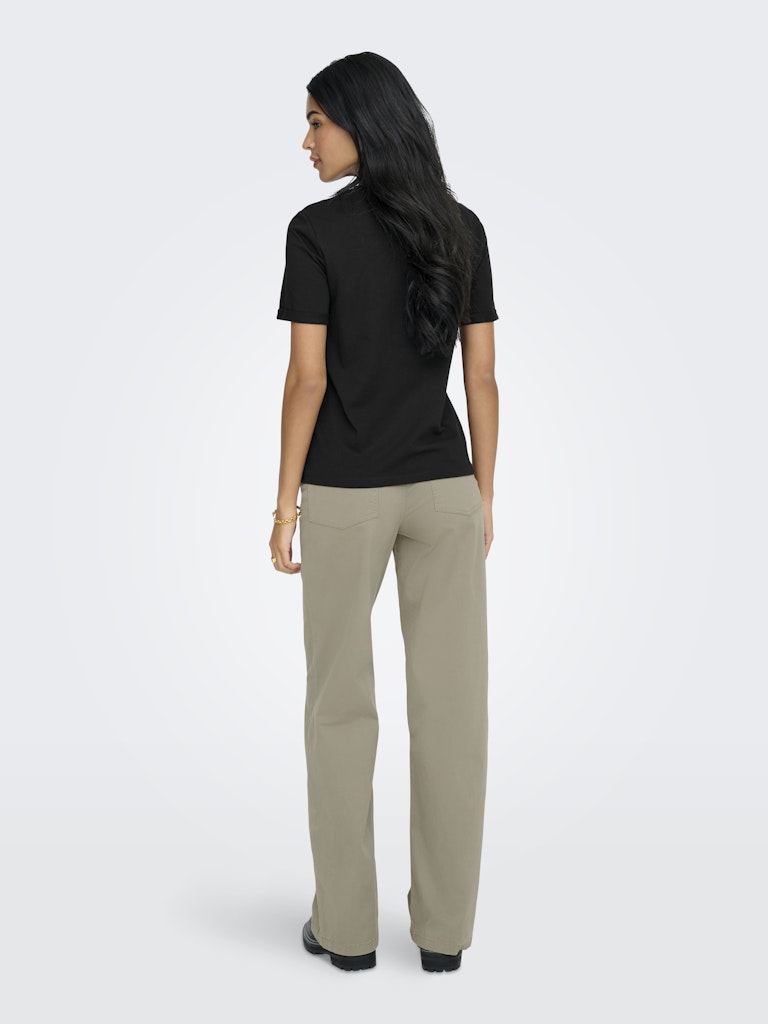 Onllea Life S/s Print Top Box Cc Jrs - Zwart