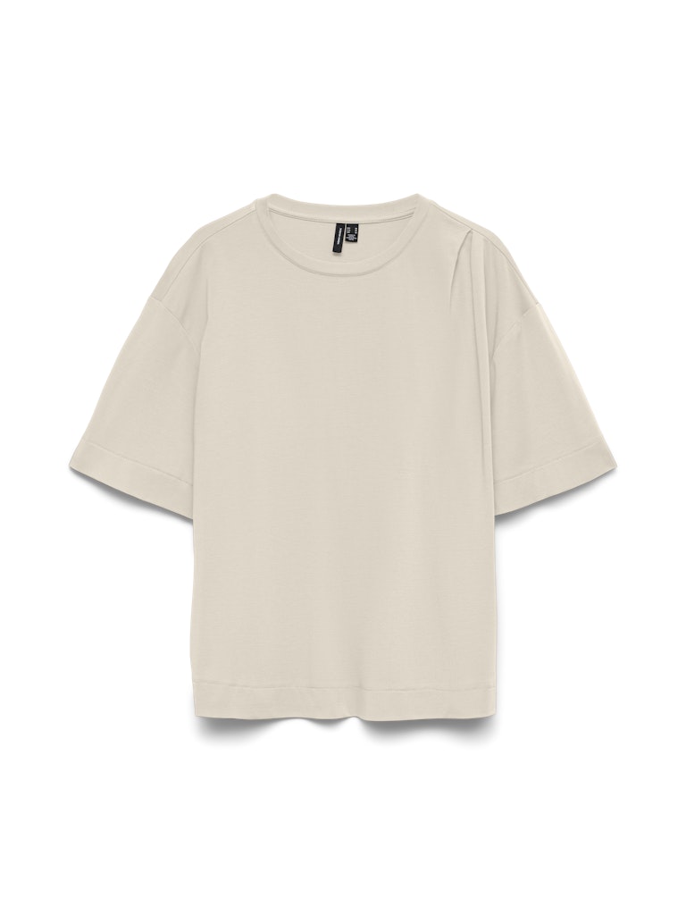 Vmabigail 2/4 O-neck Top Jrs - Ecru