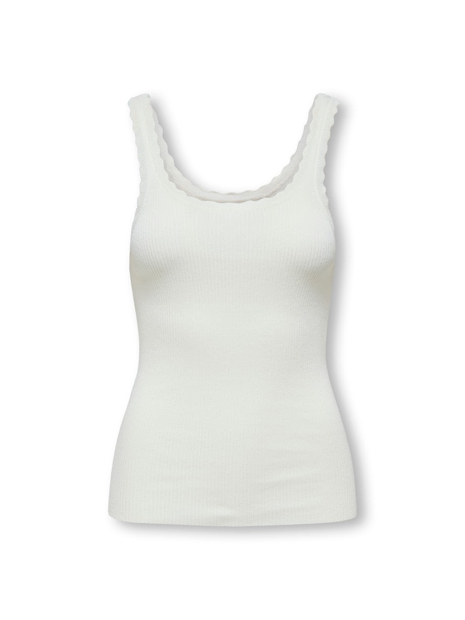 Onlgemma Sl U-neck Knt Nca - Off-white