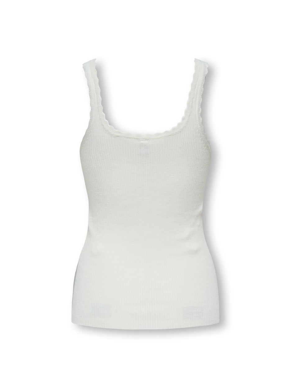 Onlgemma Sl U-neck Knt Nca - Off-white