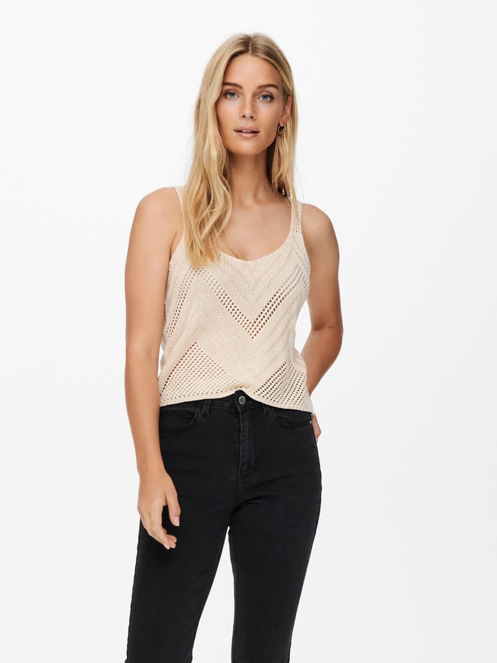 Jdysun Tank Top Knt Noos - Ecru
