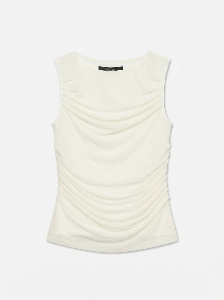 Vmflory Sl Mesh Top Jrs - Beige