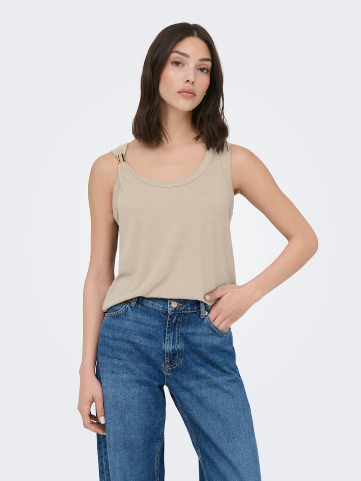 Jdyuffa S/l Top Jrs Noos - Wit Dessin